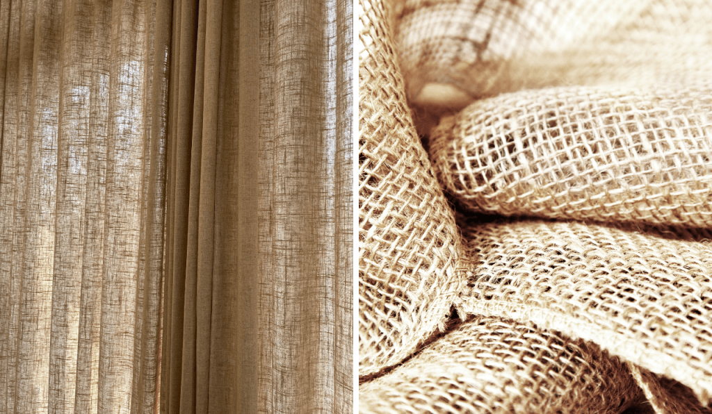 Sustainable Décor Ideas For Your Home - Natural Fabric Curtains and Recycled Jute